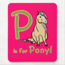 P is For Pony! Mousepads