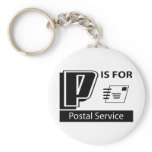 P Is For Postal Service Key Chain