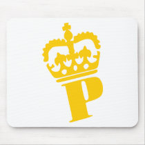 P - Letter - Name Mouse Pads