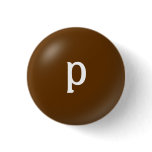 P Monogram Button