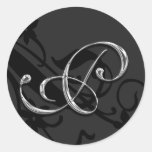 P Monogram Letter Wedding Envelope Seal Sticker stickers