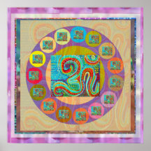 P. OM MANTRA:  Om 108 times and other mantras Print