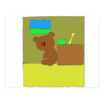 P Teddy In the Attic postcards