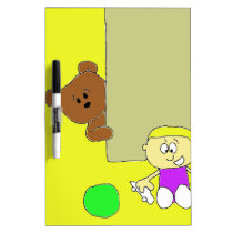 P Teddy Peeks At Ball dry erase boards