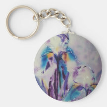 © P Wherrell Contemporary fine art irises Key Chain