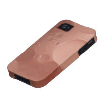 © P Wherrell Contemporary salmon circles abstract Vibe iPhone 4 Cover
