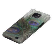 © P Wherrell Contemporary trendy peacock feathers Samsung Galaxy S2 Case