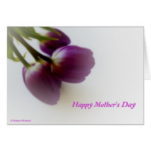 © P Wherrell Happy Mother's Day pink tulips Cards