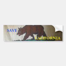 PA140263, SAVE, CALIFORNIA BUMPER STICKERS