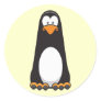 Pablo the Pensive Penguin (custom bg) Sticker
