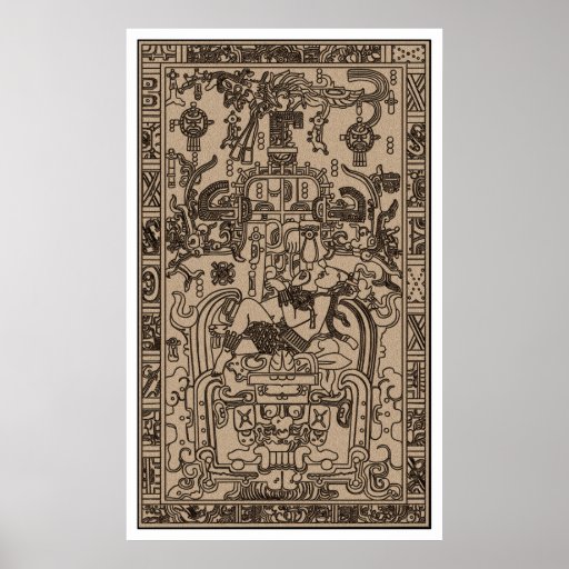 Pacal's Sarcophagus  - Ancient Mayan Spaceship Posters
