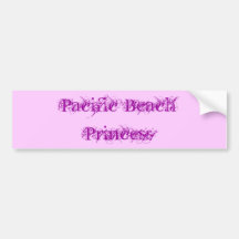 Pacific Beach Princess Bumper Sticker