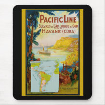 Pacific Line Vintage Travel Mousepads