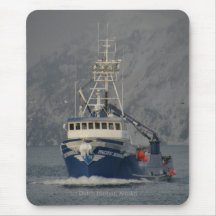 Pacific Mariner, Crab Boat in Dutch Harbour, Alask Mousepads