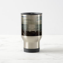 Pacific Ocean Up-Sun From The Rocks Coffee Mug