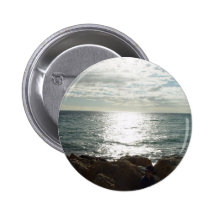 Pacific Ocean Up-Sun From The Rocks Pin