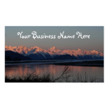 Pacific Sunset; Promotional Business Card Template