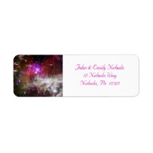 Pacman Nebula Avery Return Address Label