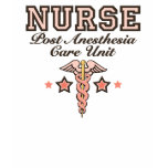 PACU Nurse T shirt Pink Caduceus