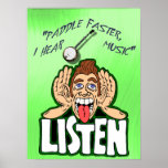 PADDLE FASTER, I HEAR BANJO   MUSIC-POSTER