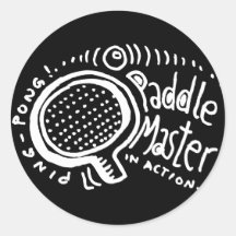 Paddle Master 2 Round Stickers