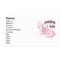 Paddling Babe Business Card Templates