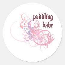 Paddling Babe Sticker