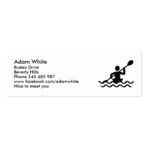 Paddling Business Card Templates