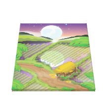 Paddy field gallery wrap canvas