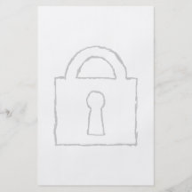 Padlock. Top Secret or Security Icon. Flyer