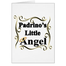 Padrino's Little Angel Gifts and Apparel Greeting Card