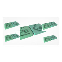 Paes as Pa Protactinium and Cs Caesium Picture Card