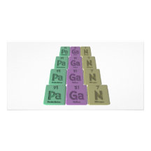 Pagan-Pa-Ga-N-Protactinium-Gallium-Nitrogen.png Photo Greeting Card