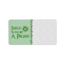 Pagan Smile Address Labels