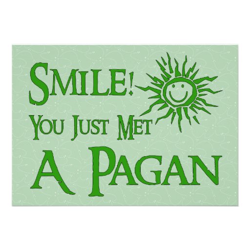 Pagan Smile Personalized Announcement