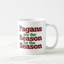 Pagans holiday season humour coffee mugs