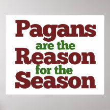 Pagans holiday season humour print