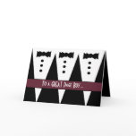 PAGE BOY Thank You - Three Tuxedos Greeting Cards