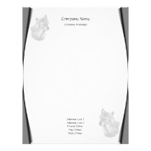 Page Curls Wolves Stationery Personalized Letterhead