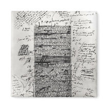 Page from one of Balzac's works Refrigerator Magnets