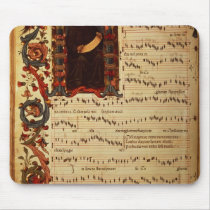 Page of Musical Notation with historiated mousepads