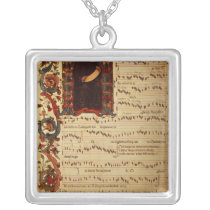 Page of Musical Notation with historiated necklaces