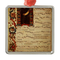 Page of Musical Notation with historiated ornaments