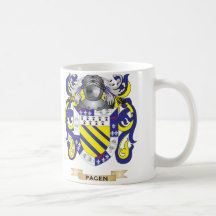 Pagen Coat of Arms (Family Crest) Coffee Mugs