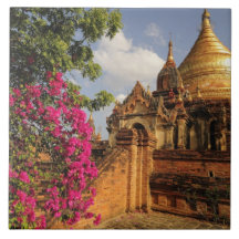Pagoda de Dhamma Yazaka chez Bagan (païen), Myanma Carreaux En Céramique
