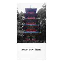 Pagoda in Japanese Monastery Photo Card Template
