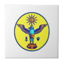 païen aztèque design.png de symboles du soleil d'a carreaux en céramique