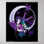 Paige Butterfly Moon Rainbow Fairy Poster
