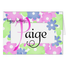paige greeting card