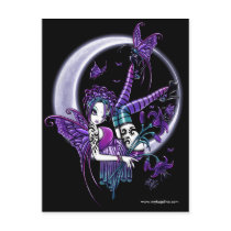 Paige Tattoo Moon Flower Fairy Postcard
